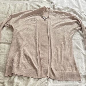 Women’s Nine West Open-Front Light Pink Cardigan Sweater